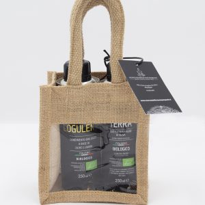 Confezione regalo in juta Madre Terra Bio - Logulentu 250 ml